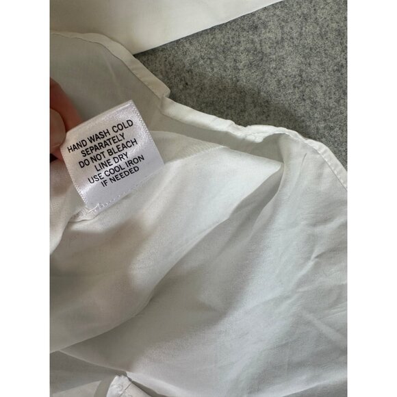 ModCloth Hello Kitty Small Button-Up Top Embroidered White Womens Long Sleeve - Picture 9 of 14